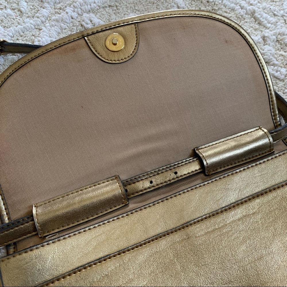 Vintage Gold & Green Braided Handbag Purse Pocketbook - Picture 13 of 15